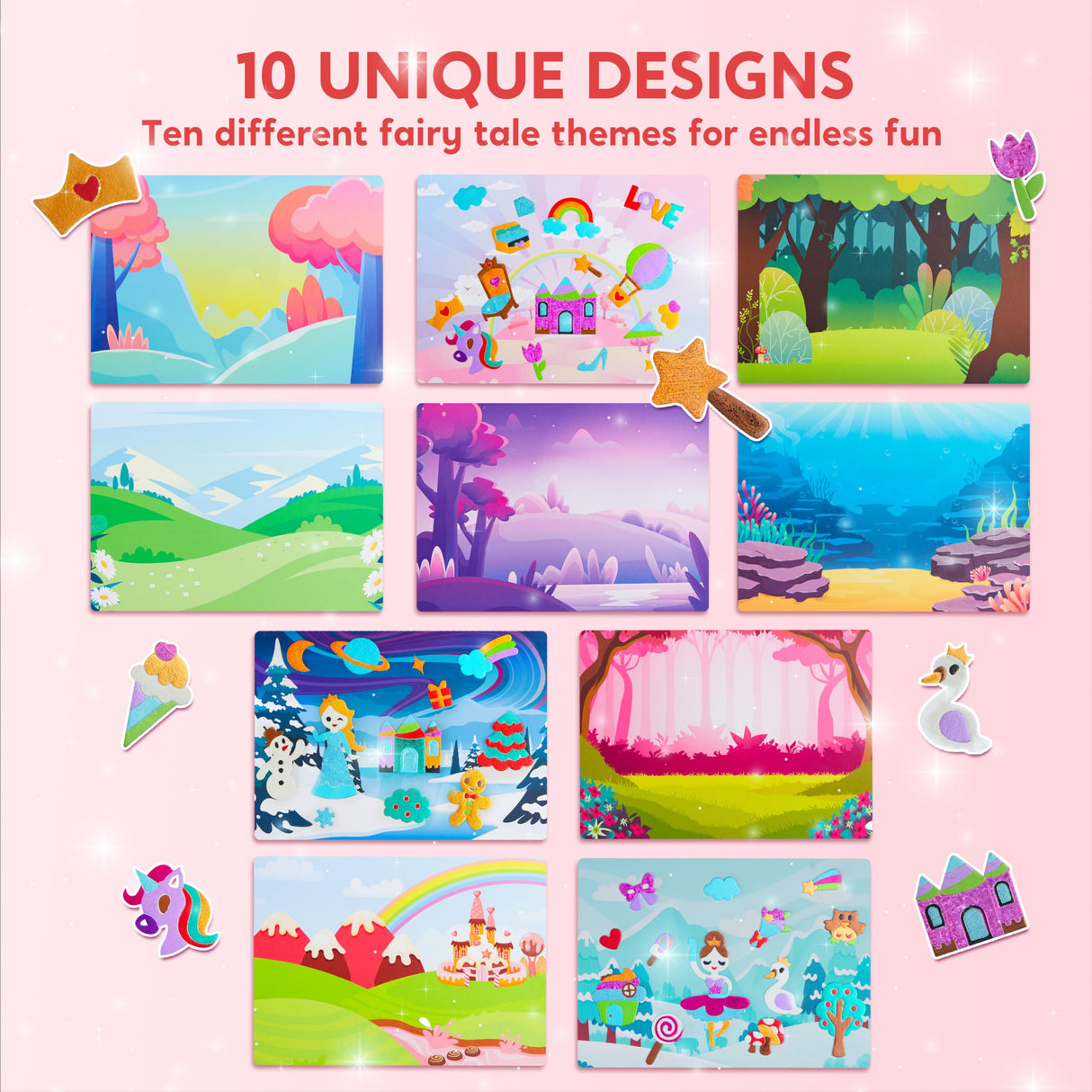 Klever Kits Foil Art Kit for Kids - Arts & Crafts Supplies, Mess Free Coloring, Foil Foam Stickers, Creative Travel Toys, Birthday Gifts for Boys & Girls Ages 4 and Up Klever Kits