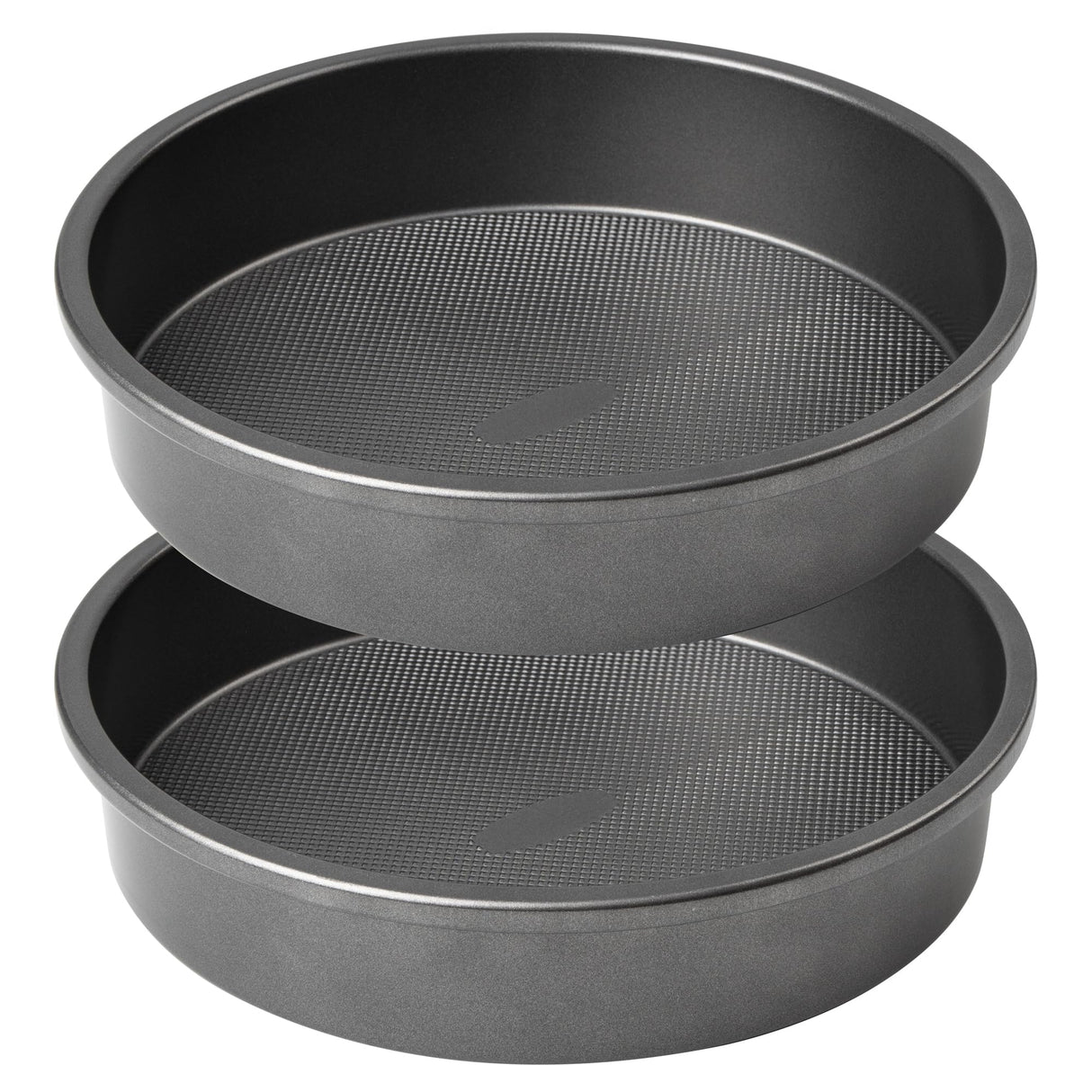9 Inch Round Cake Pan, Nonstick Bakeware Set, Baking Pan with Diamond Texture Pattern, Set of 2 Tiawudi