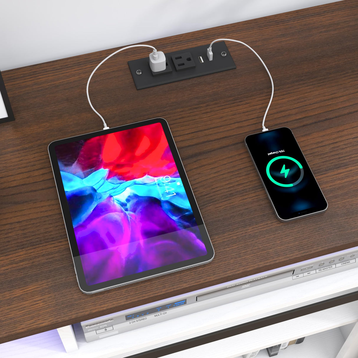 jiteentarou Farmhouse Coffee Bar Cabinet with Power Outlet, Rustic Sideboard Buffet Storage Cabinet with Storage, Wood Buffet Cabinet Serving Table Cupboard for Dining Room, Living Room, White jiteentarou