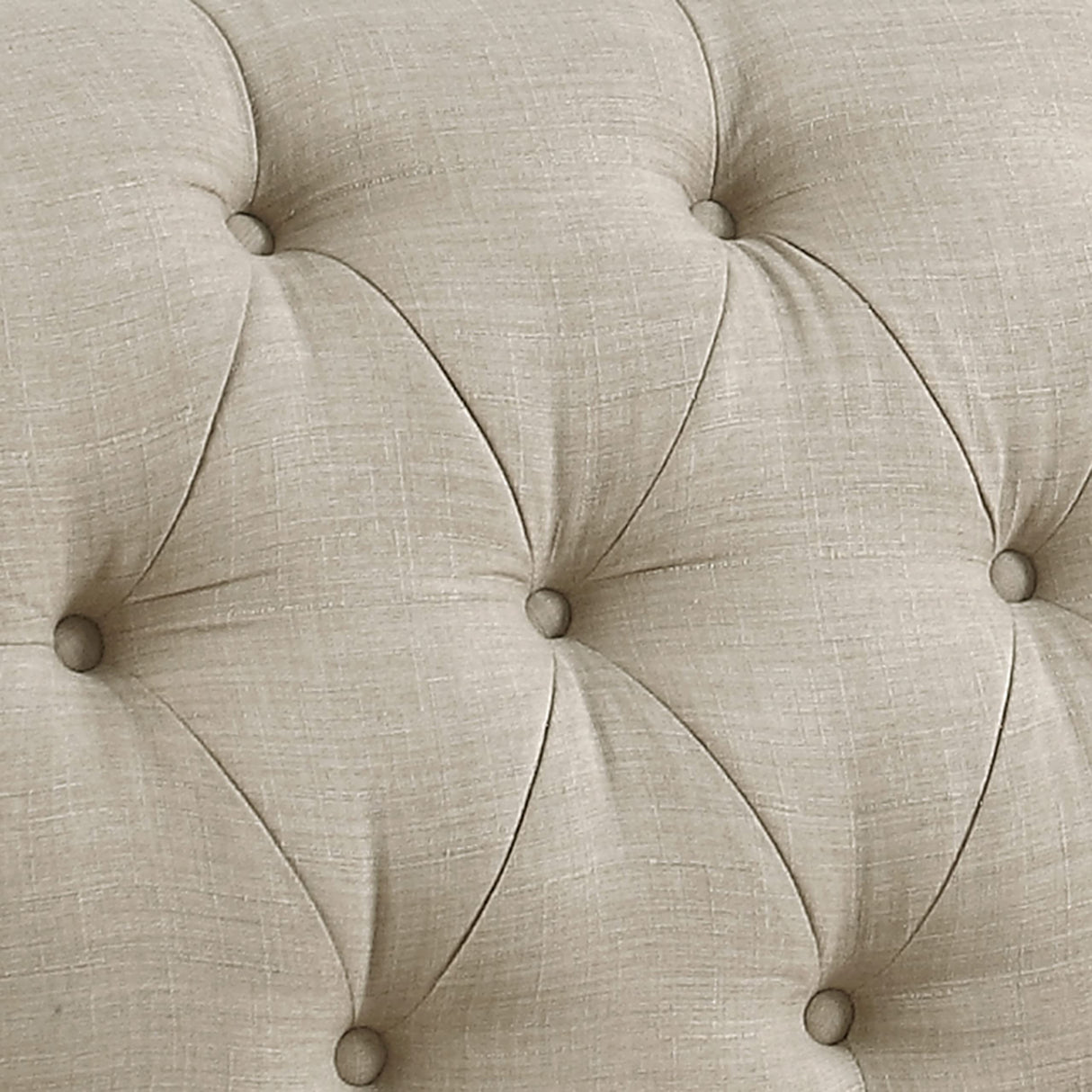 Rosevera Larkin Upholstered Tufted Fine Polyester Chair Loveseat Sofa Bench with Armless Design Easy Assembly for Living Room Bedroom, Beige Rosevera