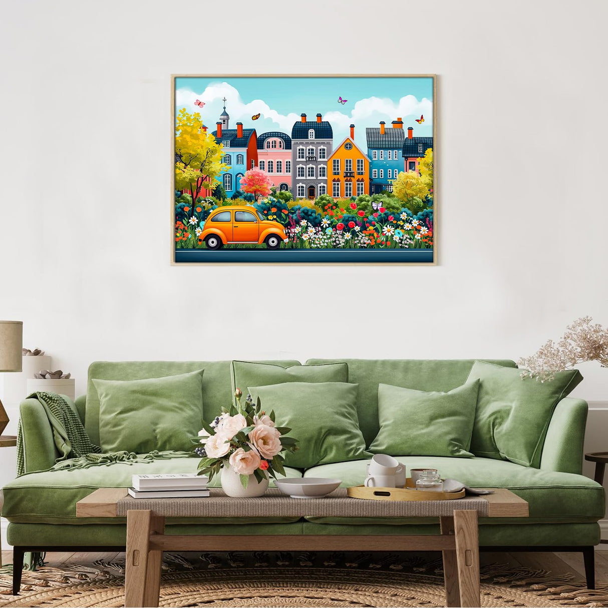 TangMosaic 1000 Piece Puzzle for Adults, Small Town Scenery Jigsaw Puzzle, Impossible Puzzles Game, Interlock Perfectly No Dust, Home Decoration Puzzle, Gift for Friends Parents Kids Couples TangMosaic