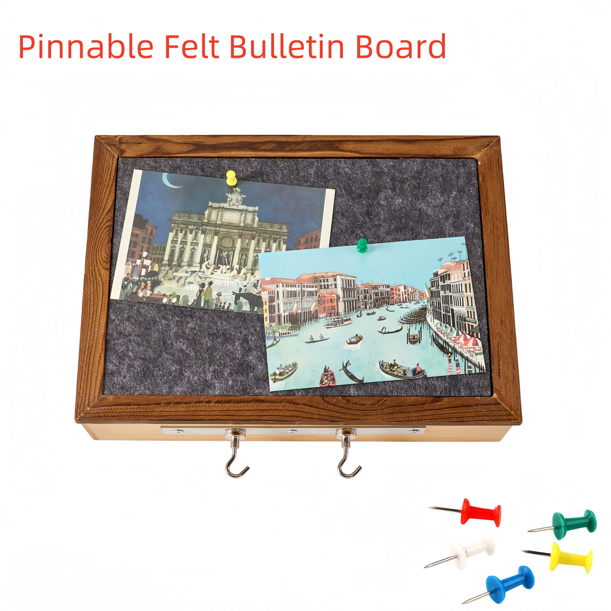 DeYoungArbeit Pistols Wall Cabinet with Magnetic Lock, Wall Shelf Gun Safe, Handmade Wooden Box Storage Indoor Gun Rack(Felt Cover) DeYoungArbeit