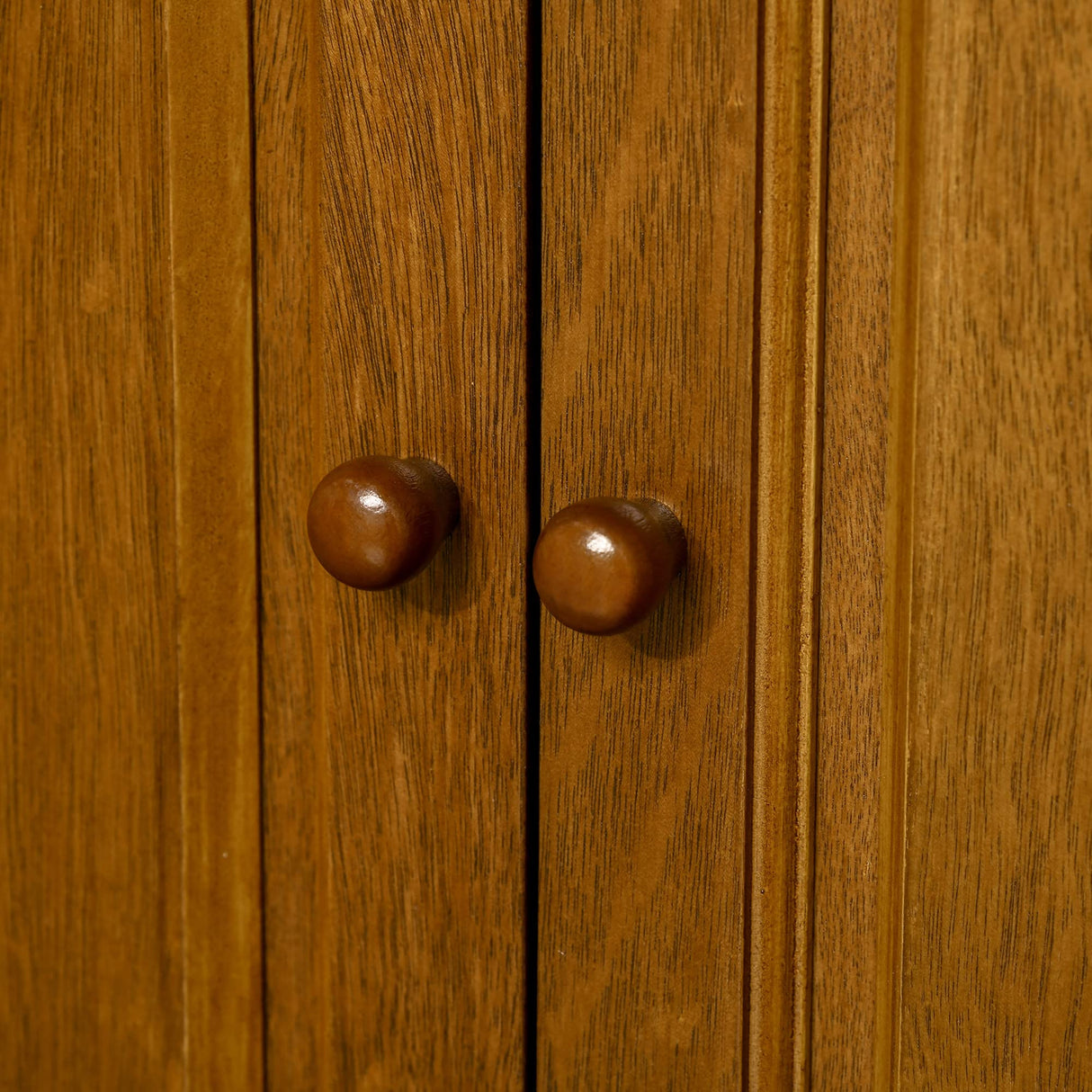 HOMCOM Modern Kitchen Island on Wheels, Rolling Kitchen Cart with Drawer, Storage Cabinet, and 2 Towel Racks for Dining Room, Brown HOMCOM