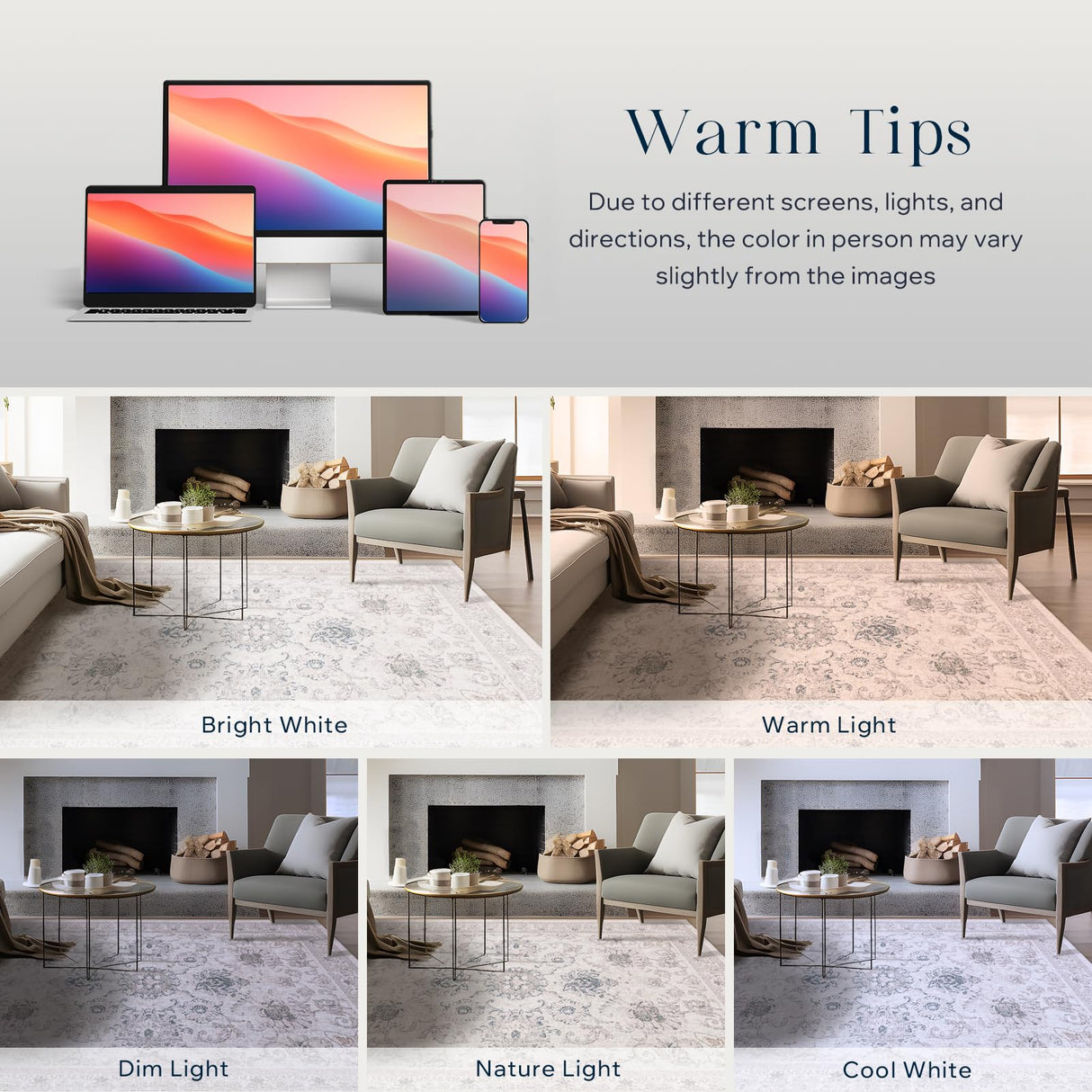 Phantoscope Hallway Runner Rug 2'x10'- Long Rug Runner Boho Washable Non-Slip Carpet for Kitchen Entryway Laundry Bedroom, Ultra-Thin Runners Vintage Distressed Accent Rug, Beige/Neutral Phantoscope