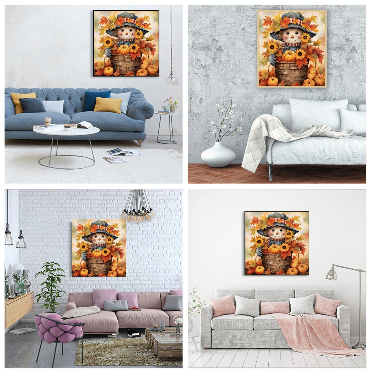 JFYHAB Pumpkin 5D Diamond Painting Kits for Beginner,Fall Pumpkin Diamond Art kit for Adults,DIY Autumn Diamond Dots with Diamond Gem Art and Crafts for Adults Home Wall Decor 11.8x11.8inch JFYHAB