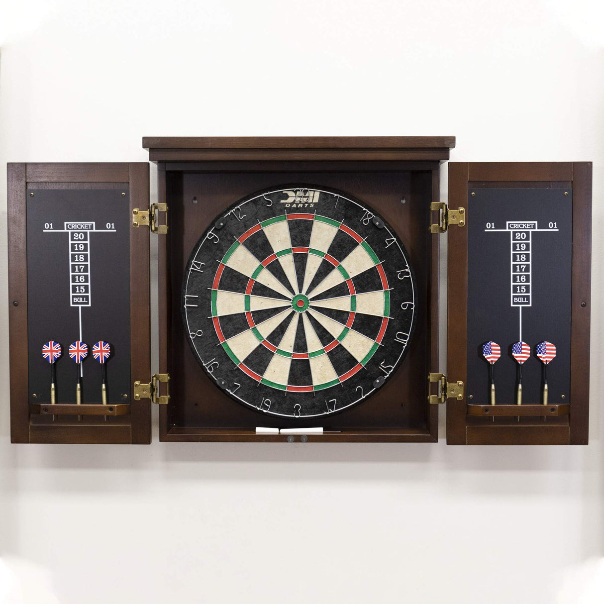 American Legend Traditional Dartboard Cabinet, brown American Legend
