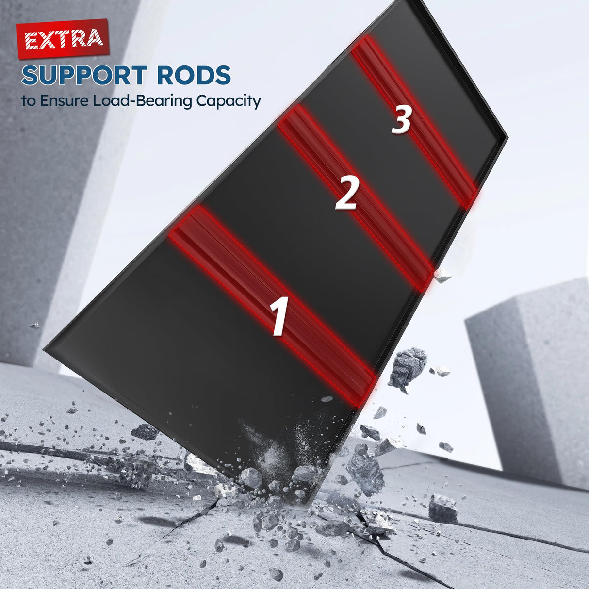 REIBII 72" H Garage Shelving Heavy Duty 3000 LBS 5 Tier Storage Shelves Adjustable Shelving Unit and Storage for Garage,Basement,Commercial 36" W x 16" D x 72" H REIBII