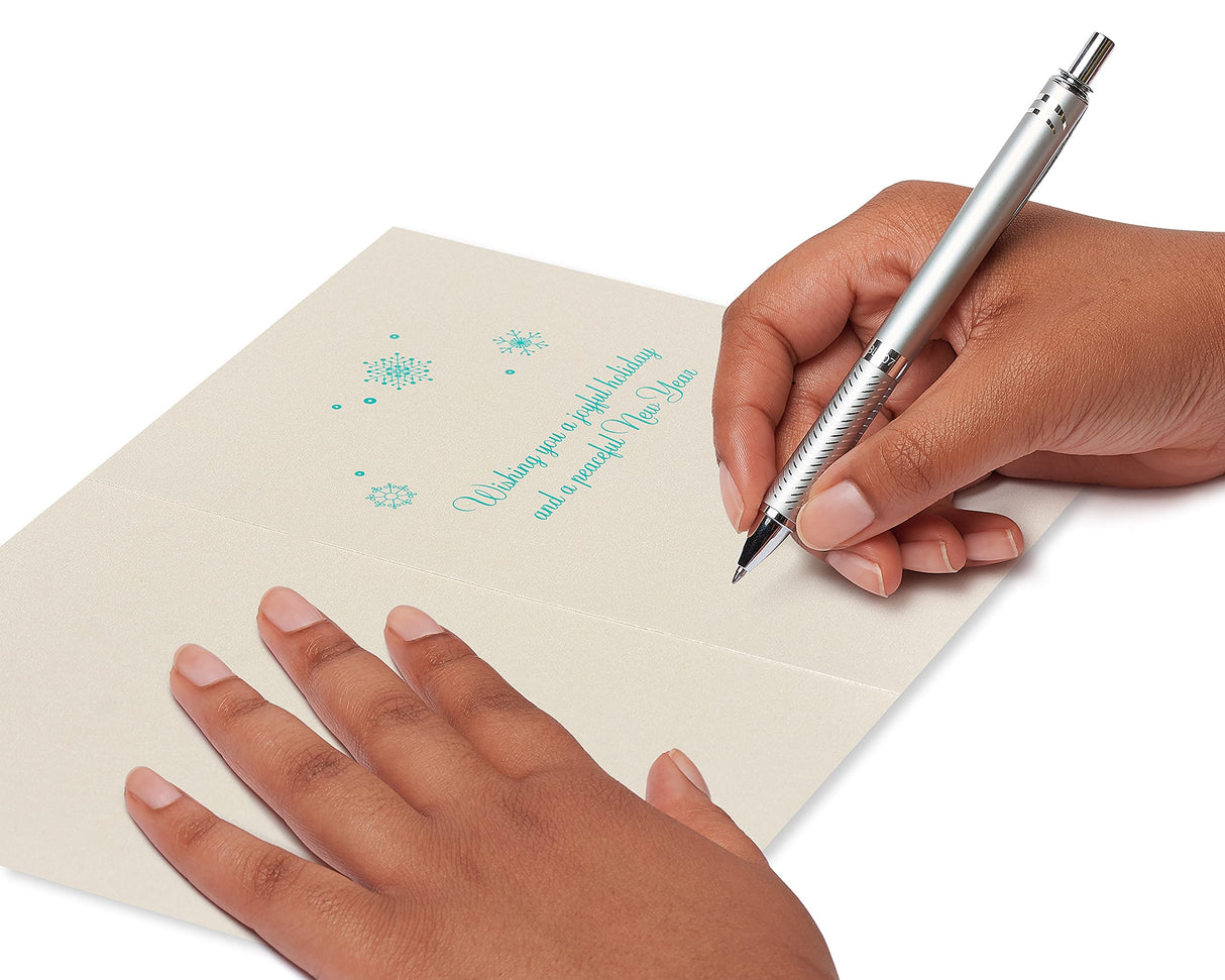 Papyrus Christmas Cards Boxed with Envelopes, Joyful Holiday, Festive Christmas Tree (14-Count) Papyrus