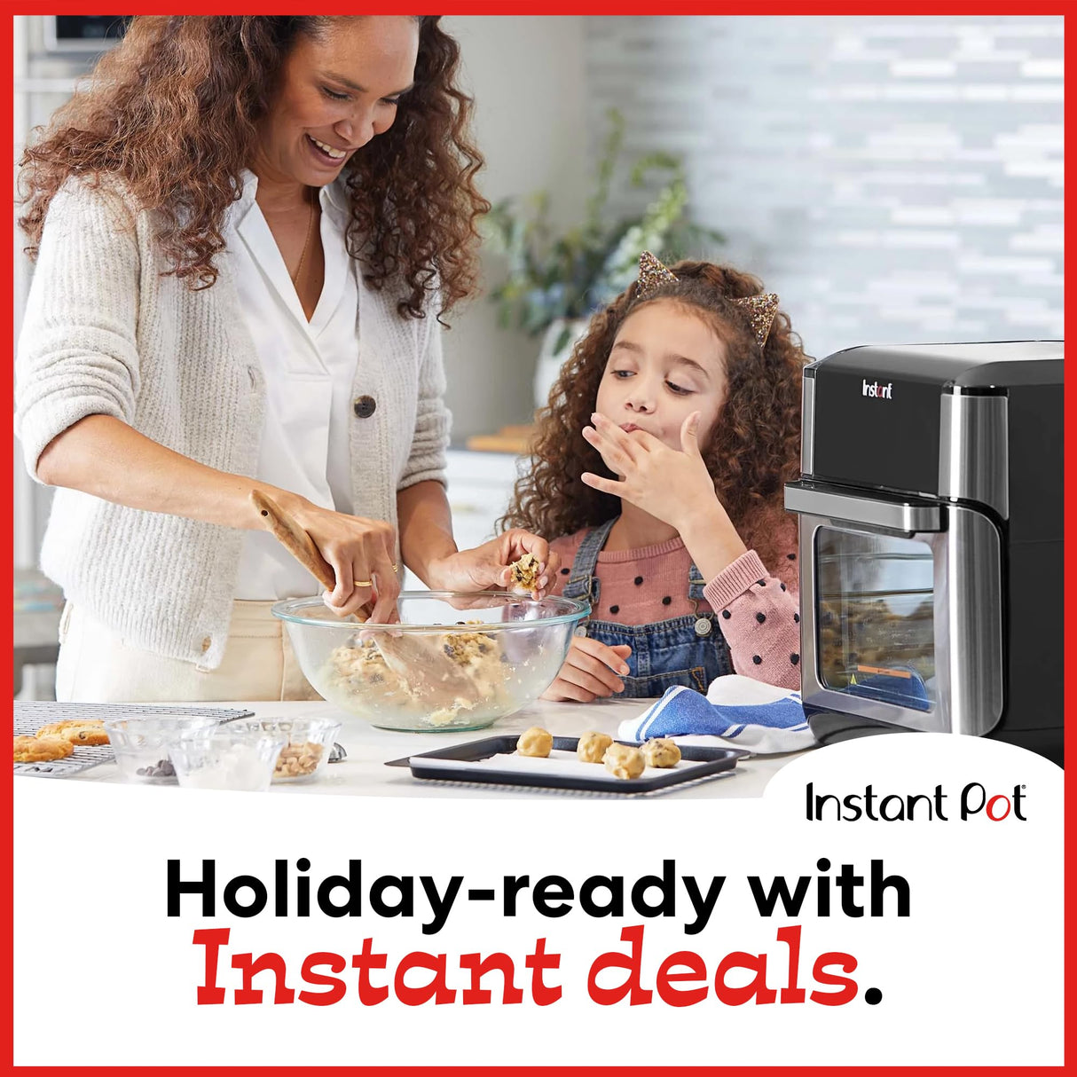 Instant 140-3000-01 Vortex Plus Quart 7-in-1 Multi-Use Air Fryer, 10QT, Silver,Black Instant Pot