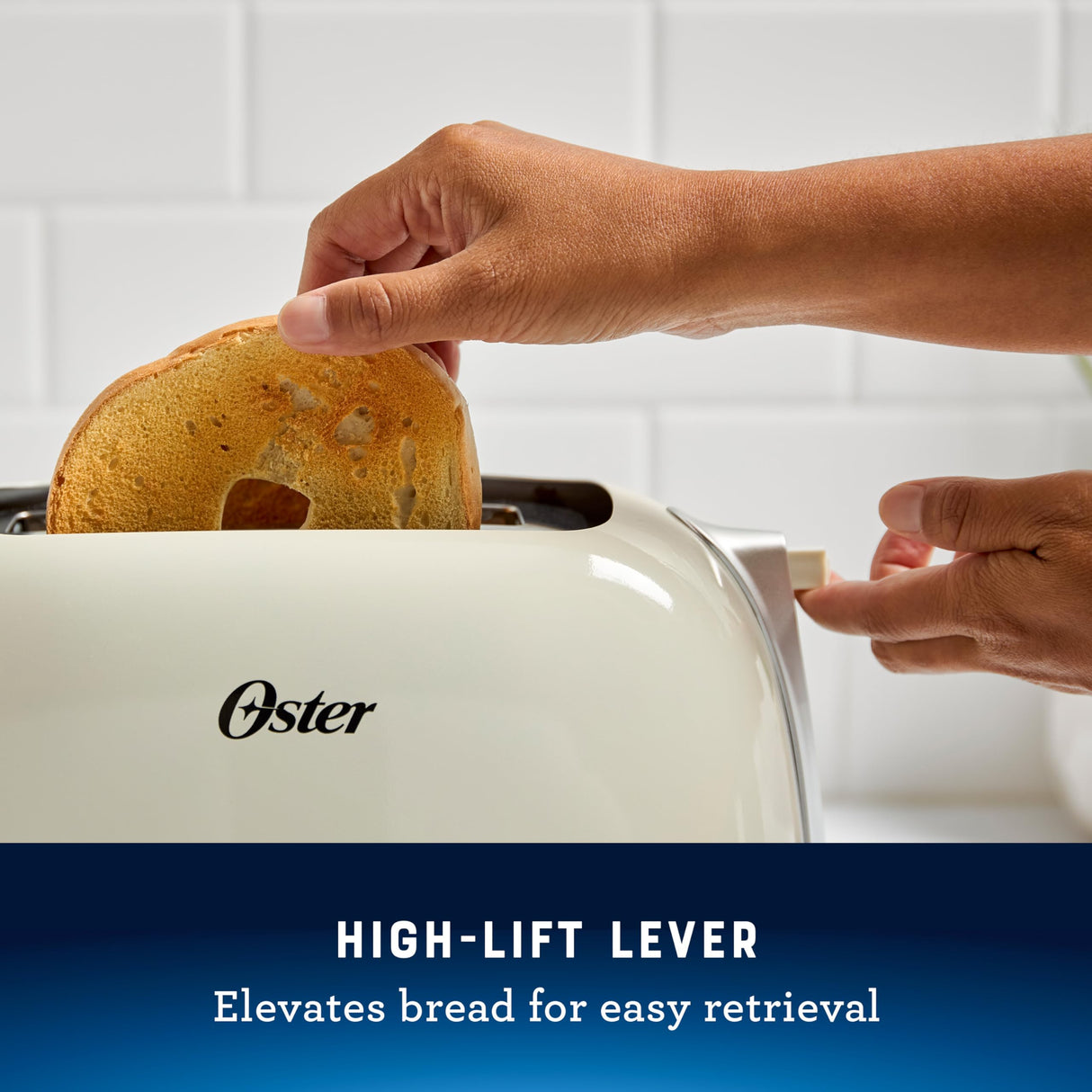 Oster® 2-Slice Toaster with Extra Wide Slots, Oat Milk Oster