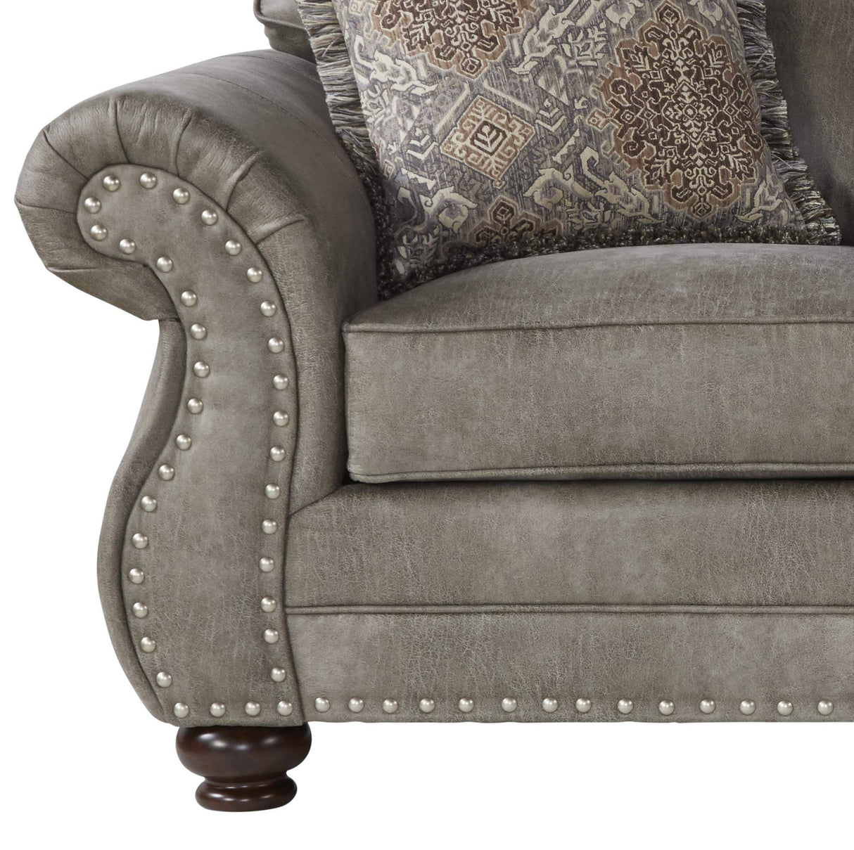 Roundhill Furniture Leinster Sofas, Gray Roundhill Furniture