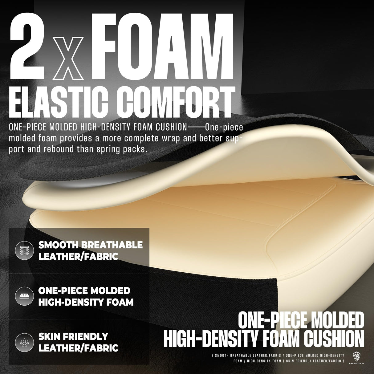 Dowinx Fabric Gaming Chair with Footrest, Big and Tall Gaming Chair for Heavy People, Wide Back Gamer Chair for Adult, Computer Game Chair with Massage for 200lbs, Black Dowinx