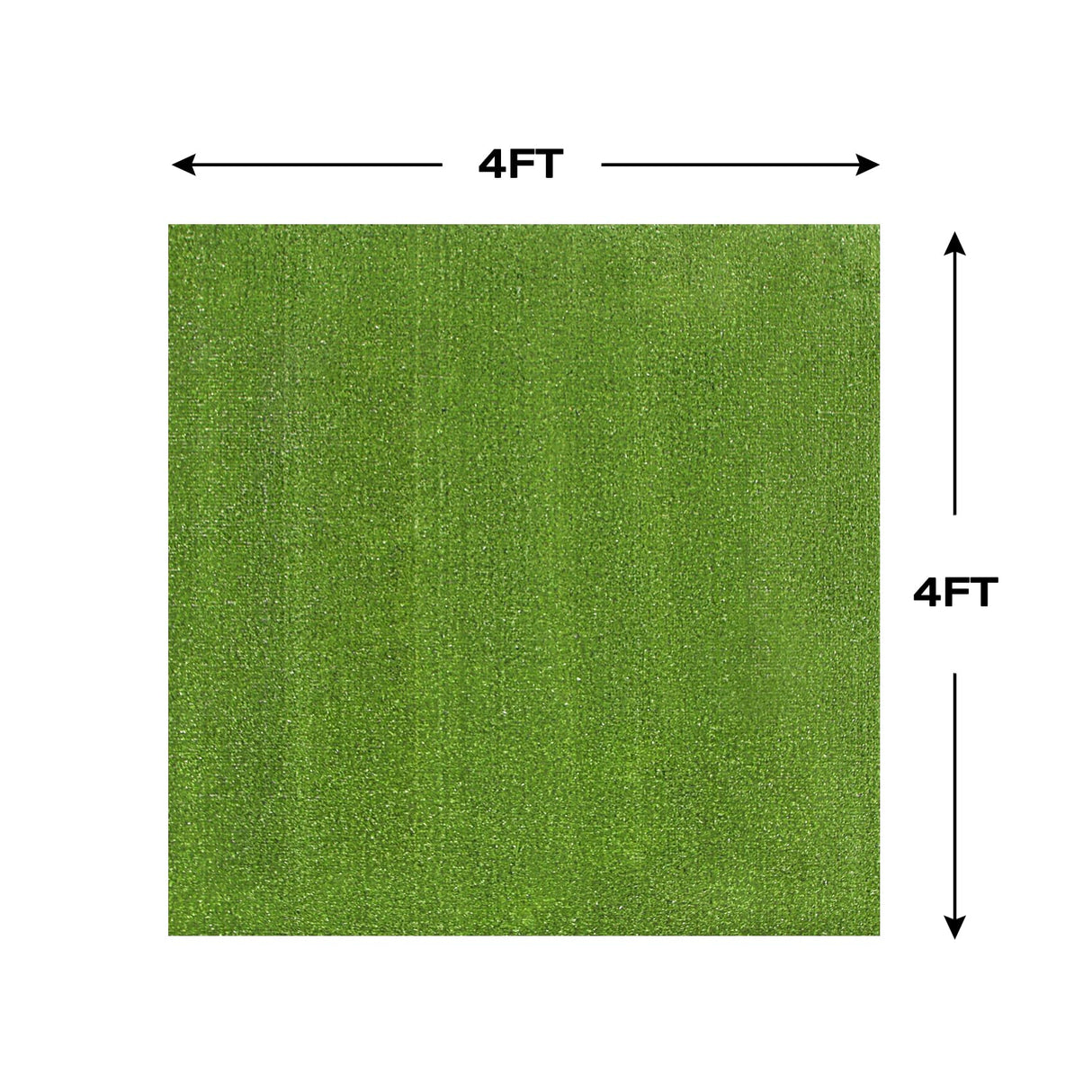 XLX TURF Outdoor Artificial Grass Rug 4FT X 4FT, Green Synthetic Turf Floor Mat for Balcony, Patio, Yard, Pets Dogs Grass Pad XLX TURF