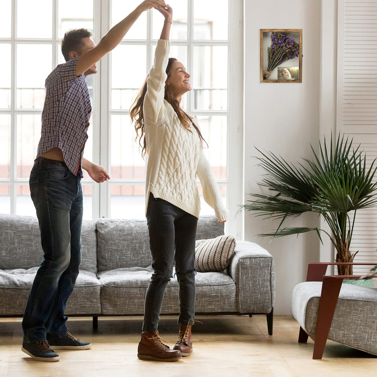 TJ.MOREE Shadow Box Frame 8 x 10 Shadowbox Display Case Picture Frame with Linen Back Memorabilia Bouquet Medals Military Photos Memory Box TJ.MOREE