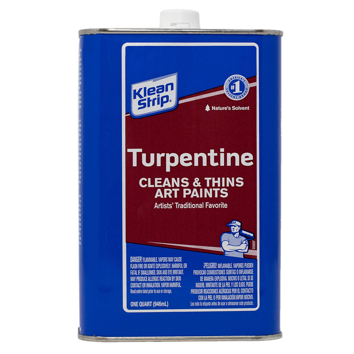KLEAN-STRIP QGT69 paint thinner, 1-Quart, 32 Fl Oz Cleans & Thins Art Paints KLEAN-STRIP