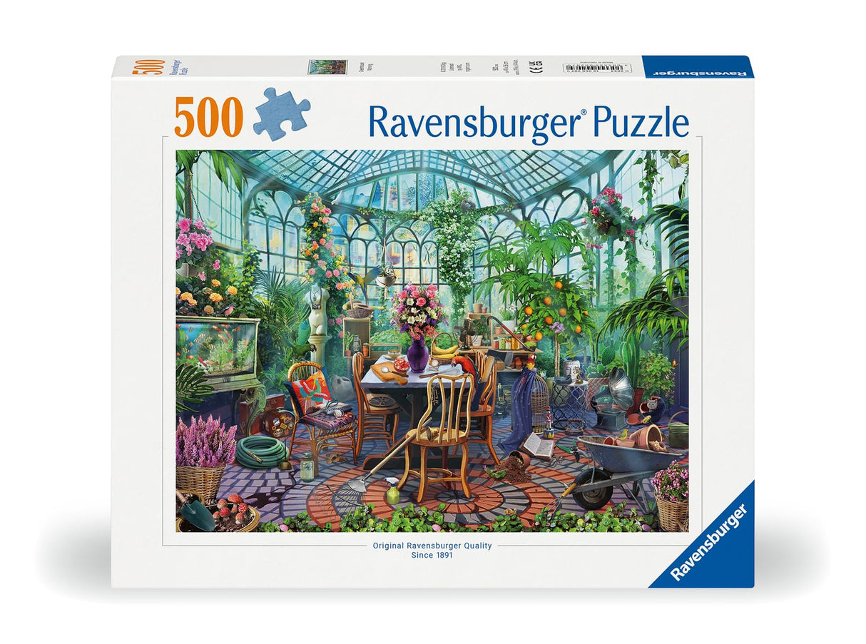 Ravensburger Greenhouse Mornings 500 Piece Jigsaw Puzzle for Adults - 12000207 - Handcrafted Tooling, Made in Germany, Every Piece Fits Together Perfectly Ravensburger