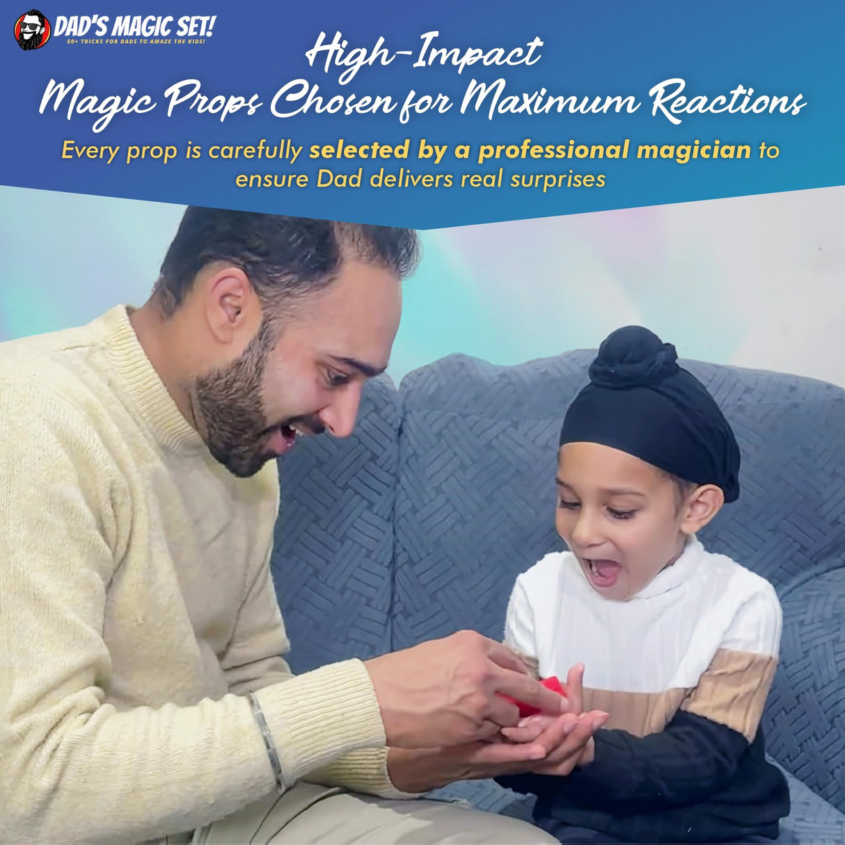 Dad’s Magic Set – 50 Awesome Tricks for Dad to Amaze The Family – Video Tutorials Included - Taught by 20-Year Pro Magician Martin John - A Great Fun Dad Gift Magic Smarty