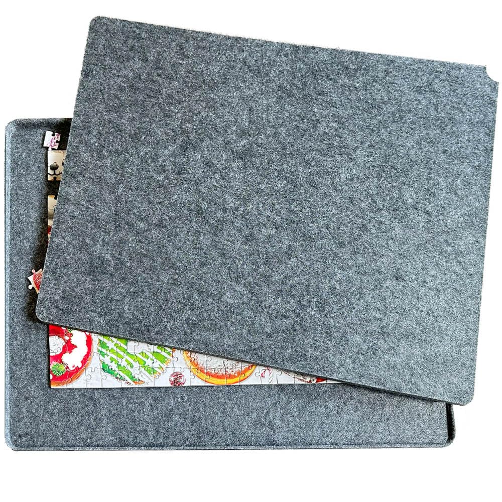 Gray Felt Puzzle Board 500 Piece with Cover PUZZLE EZ