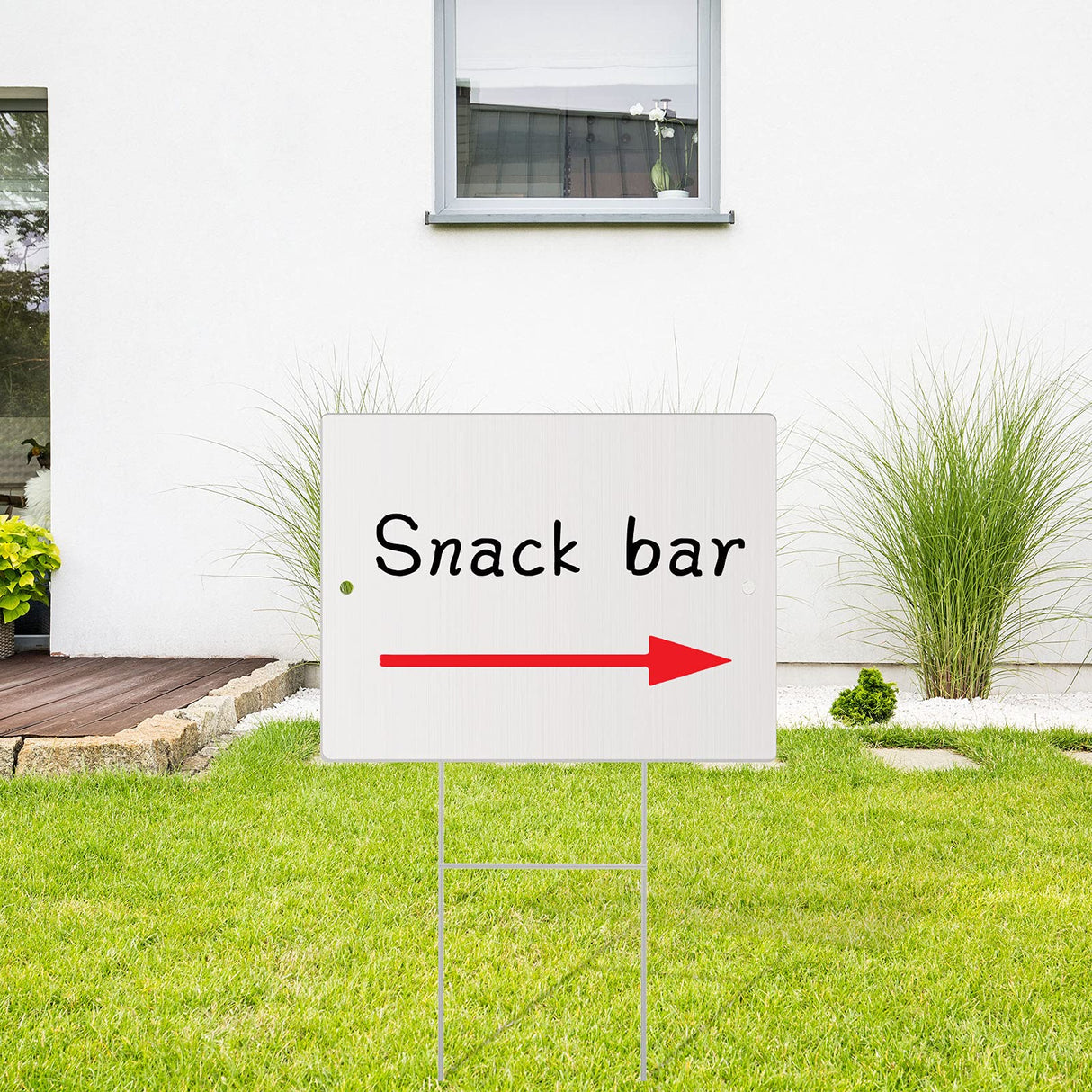 Hotop 3 Pieces Aluminum Weatherproof Metal Sign White Aluminum Sign Blank for Parking Space, Party, Graduation, Birthday, Anniversary, Garden, Art Project Hotop