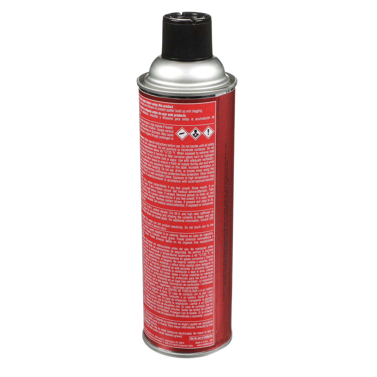 Weld-Aid Weld-Kleen Heavy Duty Anti-Spatter Liquid, 20 Wt Oz, Paintable, Non-Flammable, Quick Drying Aerosol Spray Weld-Aid