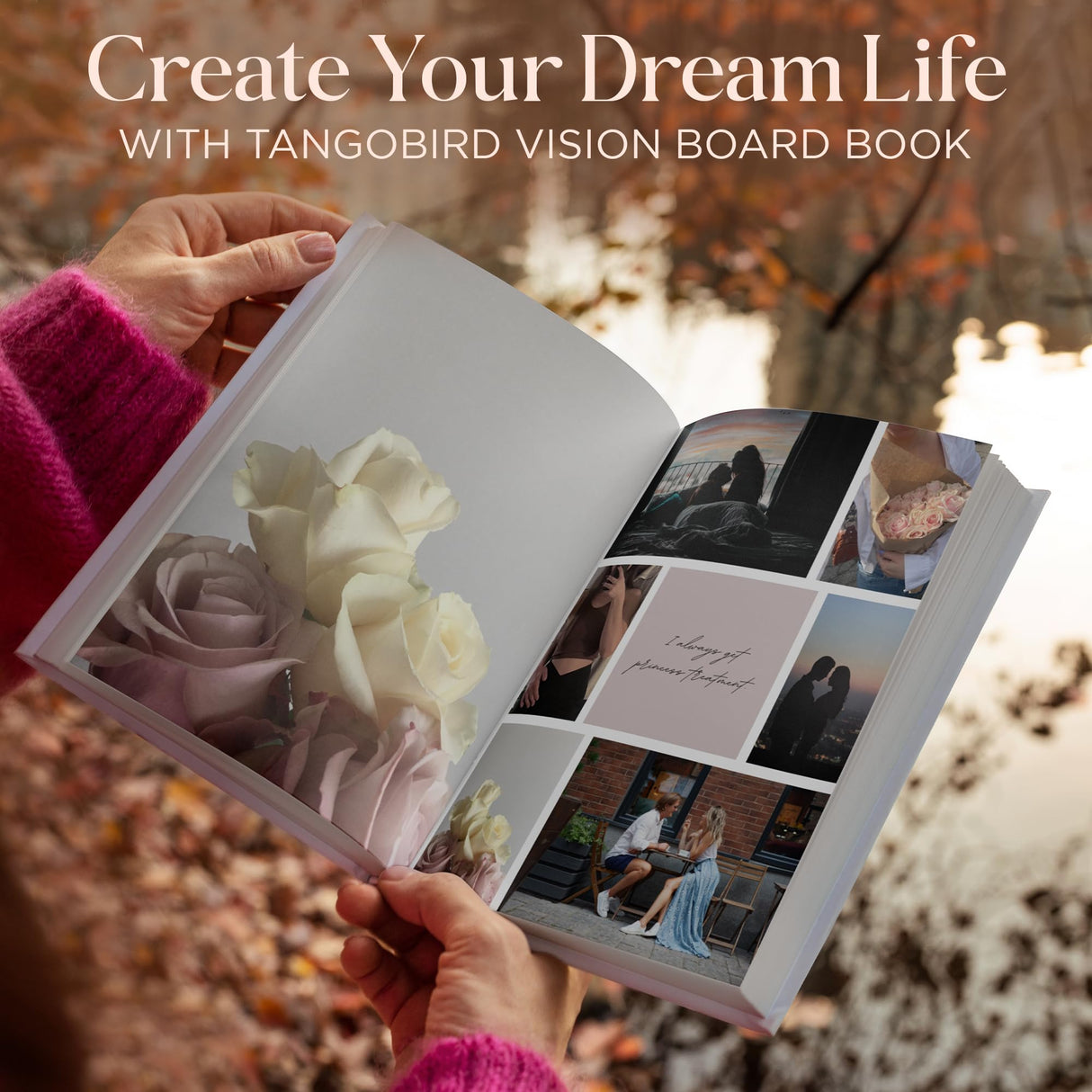 Tangobird Vision Board Book: Clip Art Images & Words in All Categories, for Visualizing Your Goals & Dream Life, Inspirational Pictures for Collage Making & Scrapbooking - Mothers Day Gifts Tangobird