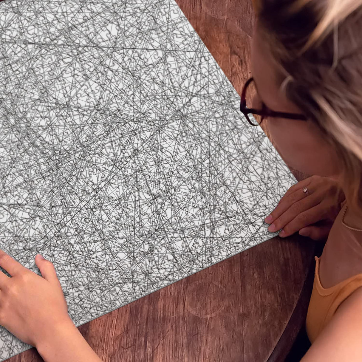 Hard Puzzles for Adults 1000 Pieces, Impossible Difficult Line Puzzle, Challenging Jigsaw Puzzles for Adults 1000 Pieces and Up BBOLDIN