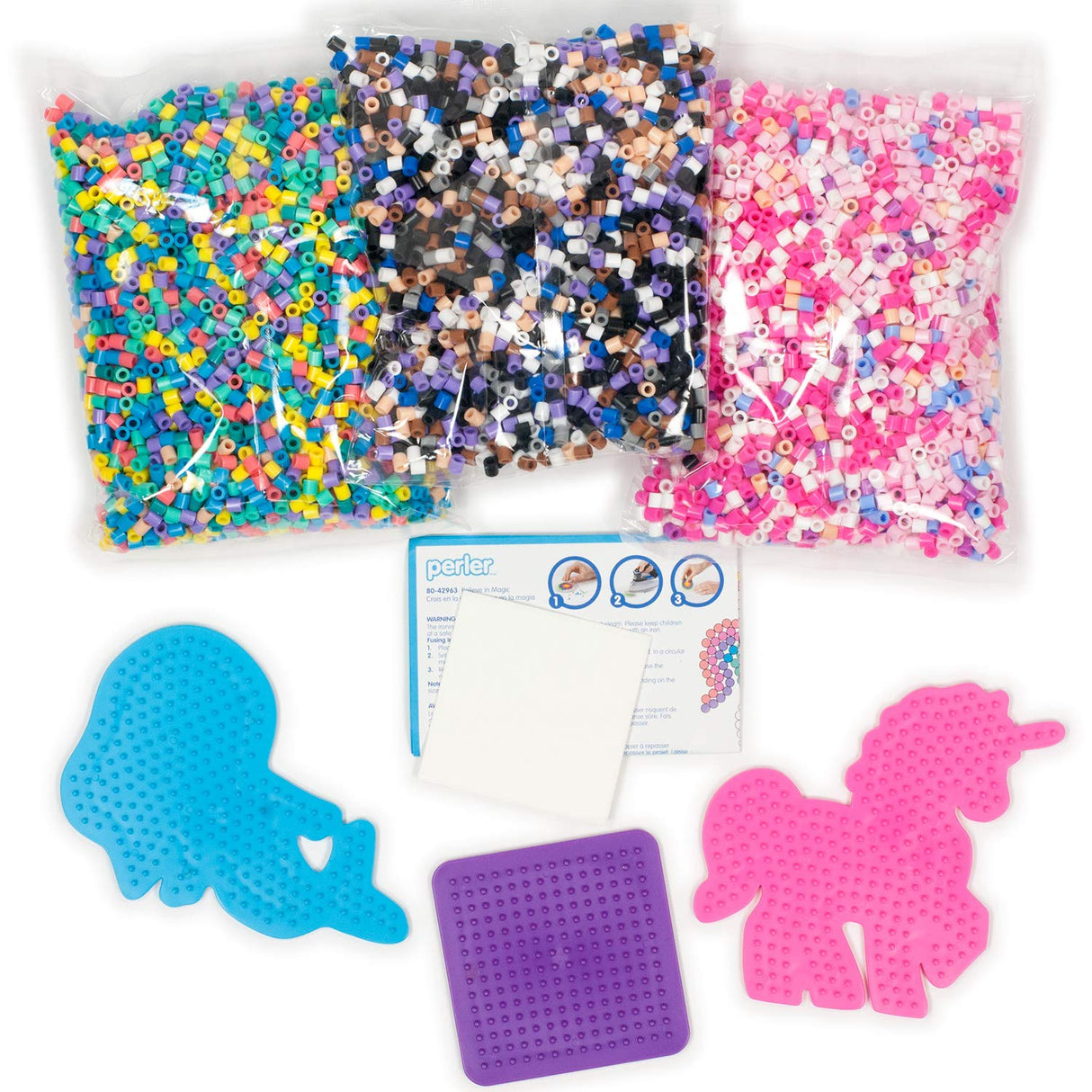 Perler Mystical Creatures Fuse Bead Kit, 8505pc, 13 Patterns, Believe in Magic Perler