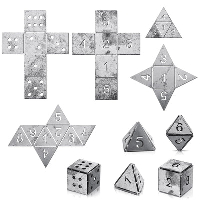 Therwen 5 Pieces Welding Practice Kit Steel 16 Gauge Dice Welding Coupons DIY Welding Equipment Mild Triangle Plate for Beginners TIG MIG Gas Arc Stick Welding Training Accessories Tools, 5 Styles