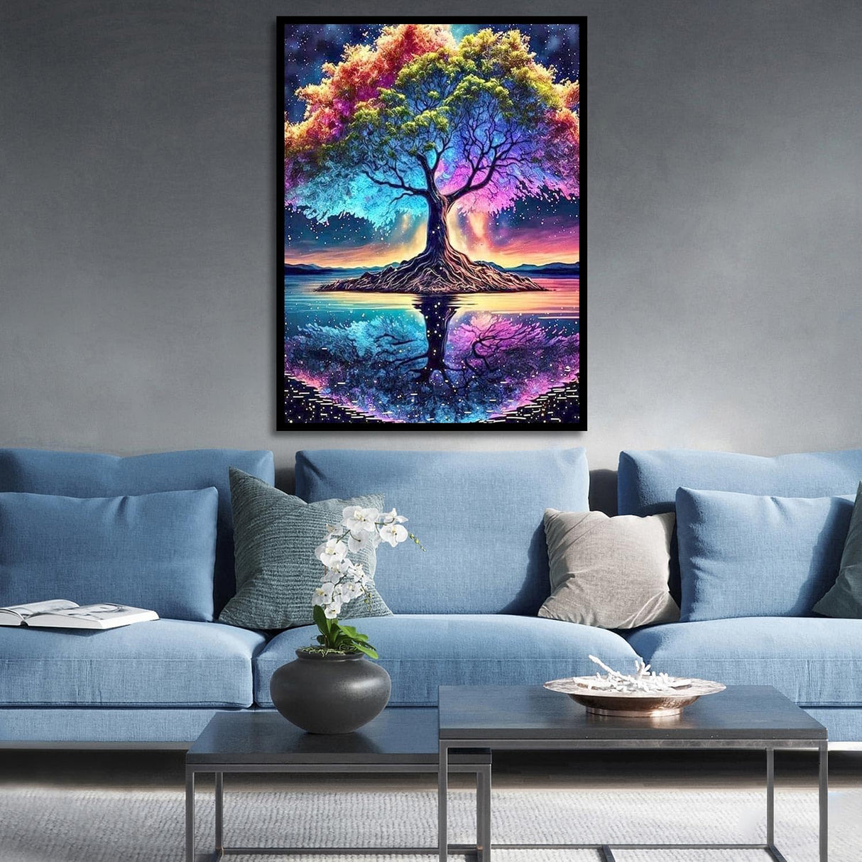 CNITUR DIY 5D Diamond Painting Kits for Adults Diamond Art Tree of Life Diamond Painting Full Drill Crystal Rhinestone Embroidery Craft Kits for Home Wall Decor Gifts, Diamond Art Kits B10045 CNITUR
