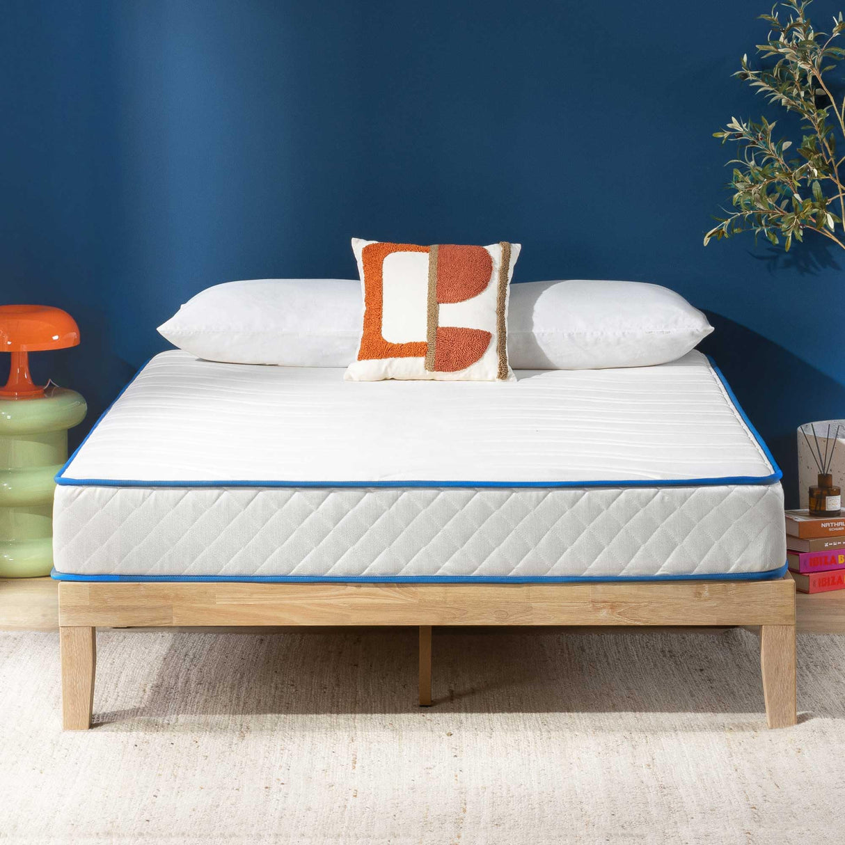 Best Price Mattress 8 Inch Bonnell Spring Hybrid Mattress, Tight Top, Certified Safe Foams & Fabric, Mattress in a Box, Full Best Price Mattress