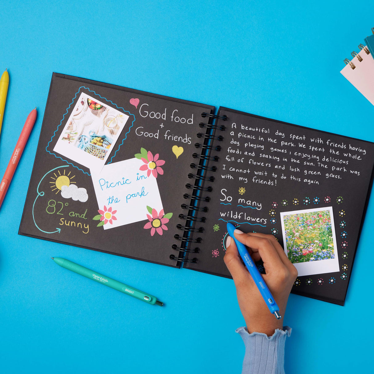 Paper Mate InkJoy Bright Pens, Gel Pens, Medium Point (0.7mm), Retractable, Assorted Brighter Colors, 10 Count Paper Mate