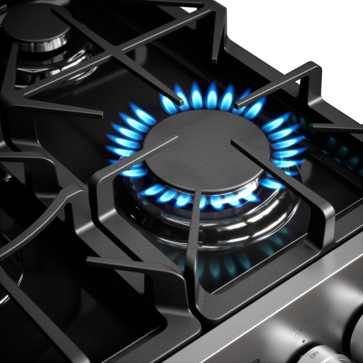 Kenmore Front Control Gas Range Oven with 5 Cooktop Burners, True Convection, Steam and Self Clean, Freestanding Stainless Steel Stove and Oven, 4.8 cu. ft. Capacity Kenmore