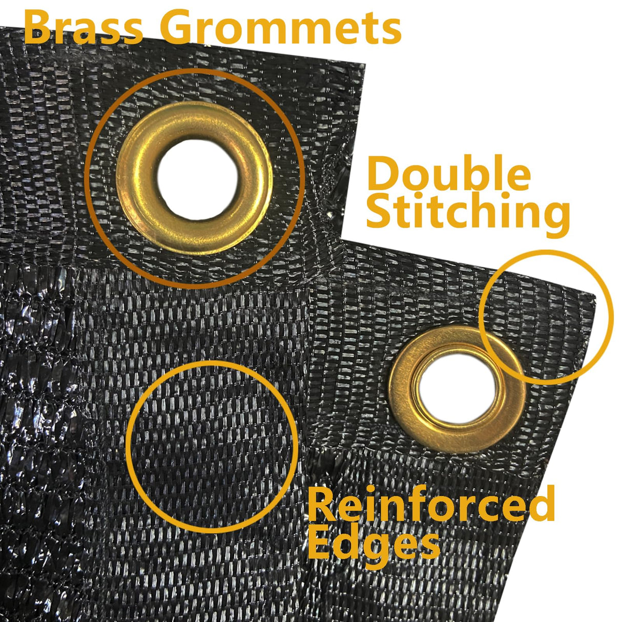 90% Shade Cloth, 6.5x15ft Sunblock Garden Shade Cloth with Grommets for Plants Greenhouse Vegetables Shade Netting Patio Shade Mesh Tarps for Outdoor Sun Shade Cover Fabric POYEE