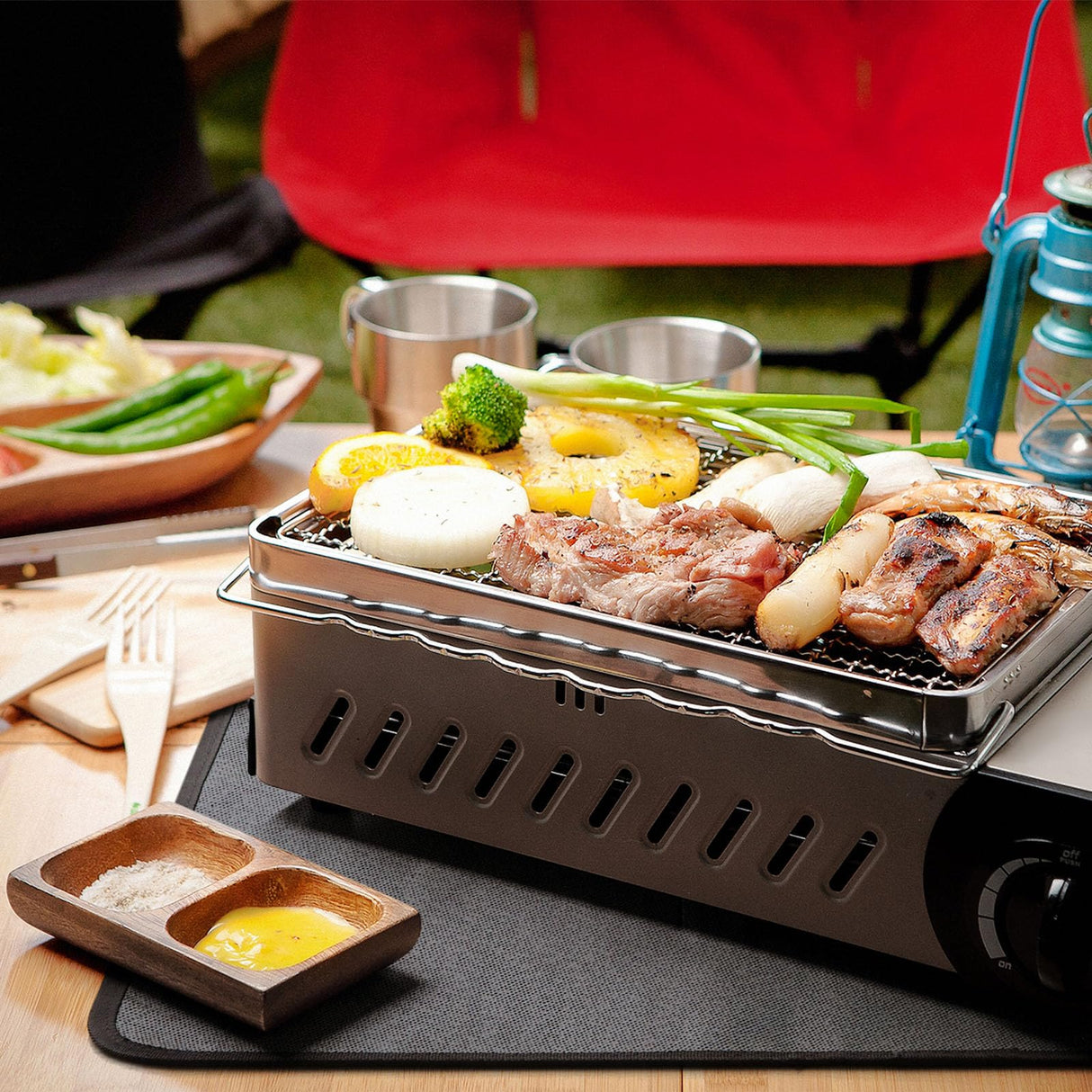 FLASLD Fireproof & Waterproof Under Blackstone Griddle BBQ Mat, Protect Your Prep Table and Outdoor Grill Table - Heat Resistant Grill Table Mat (Black,16 x 24in) FLASLD