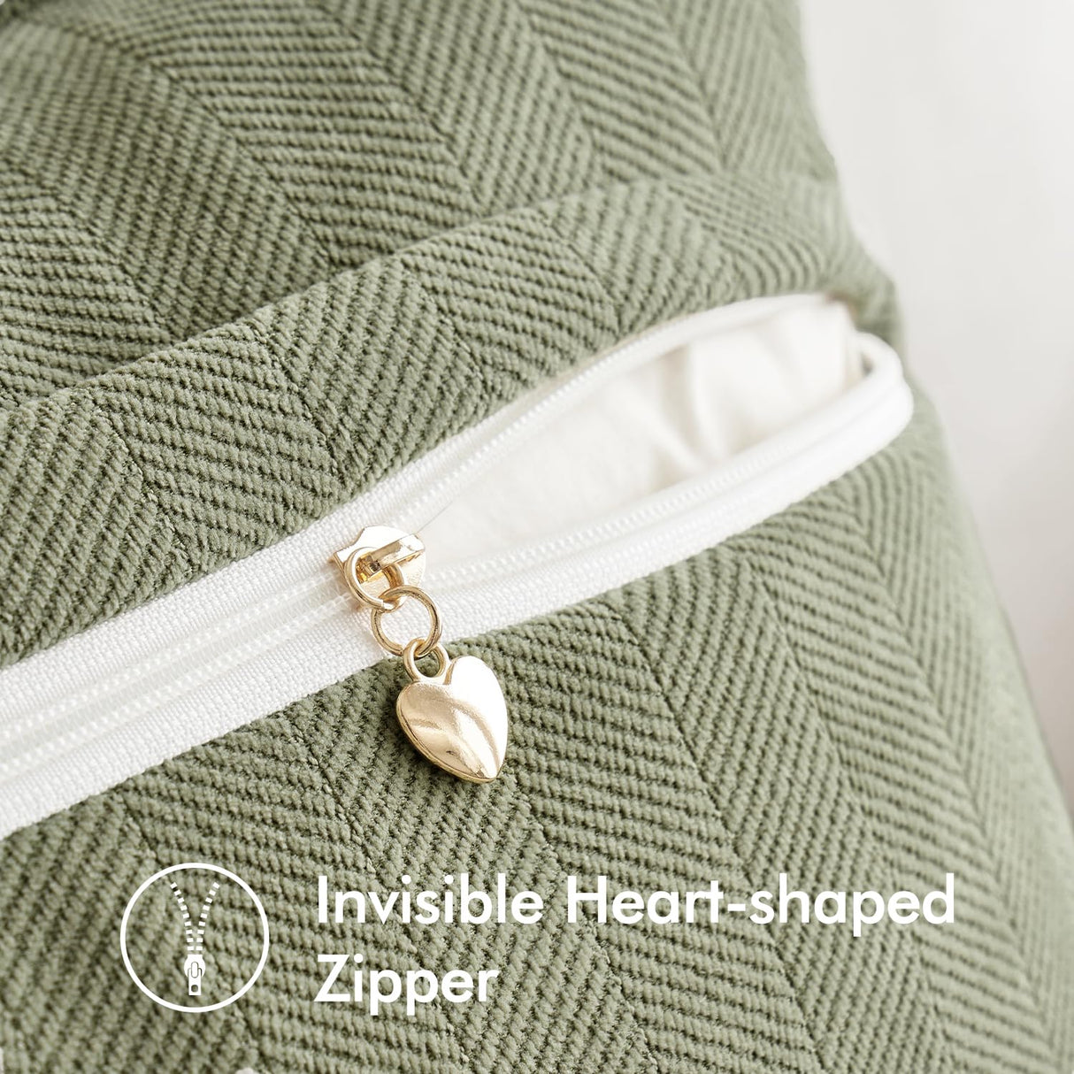 MIULEE Pack of 2 Sage Green Decorative Pillow Covers 20x20 Inch Soft Chenille Luxurious Couch Throw Pillows Farmhouse Cushion Covers with Elegant Design for Sofa Bedroom Living Room Home Decor MIULEE