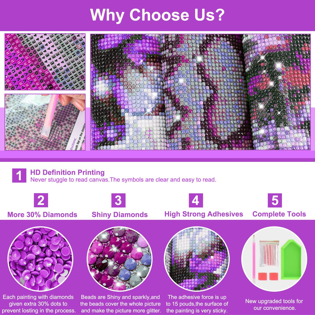 HEIBAGO Diamond Painting Kits for Adults, Rainbow Castle Diamond Art Kits for Beginners, DIY Full Drill Paint with Diamond, 5D Diamond Painting Dots Art Kits for Gift Home Wall Decor 12x16 Inch HEIBAGO