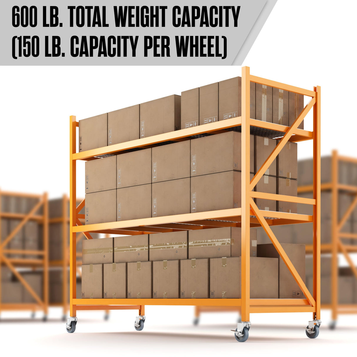 Caster Wheels, Casters, Casters Set Of 4, Stem Casters, 3 Inch Casters, Locking Casters, Castor Wheels, Rubber Casters, Wheels for Wire Shelving Racks, Casters for Wire Shelving, Heavy Duty 3/8-16x1.5 Houseables