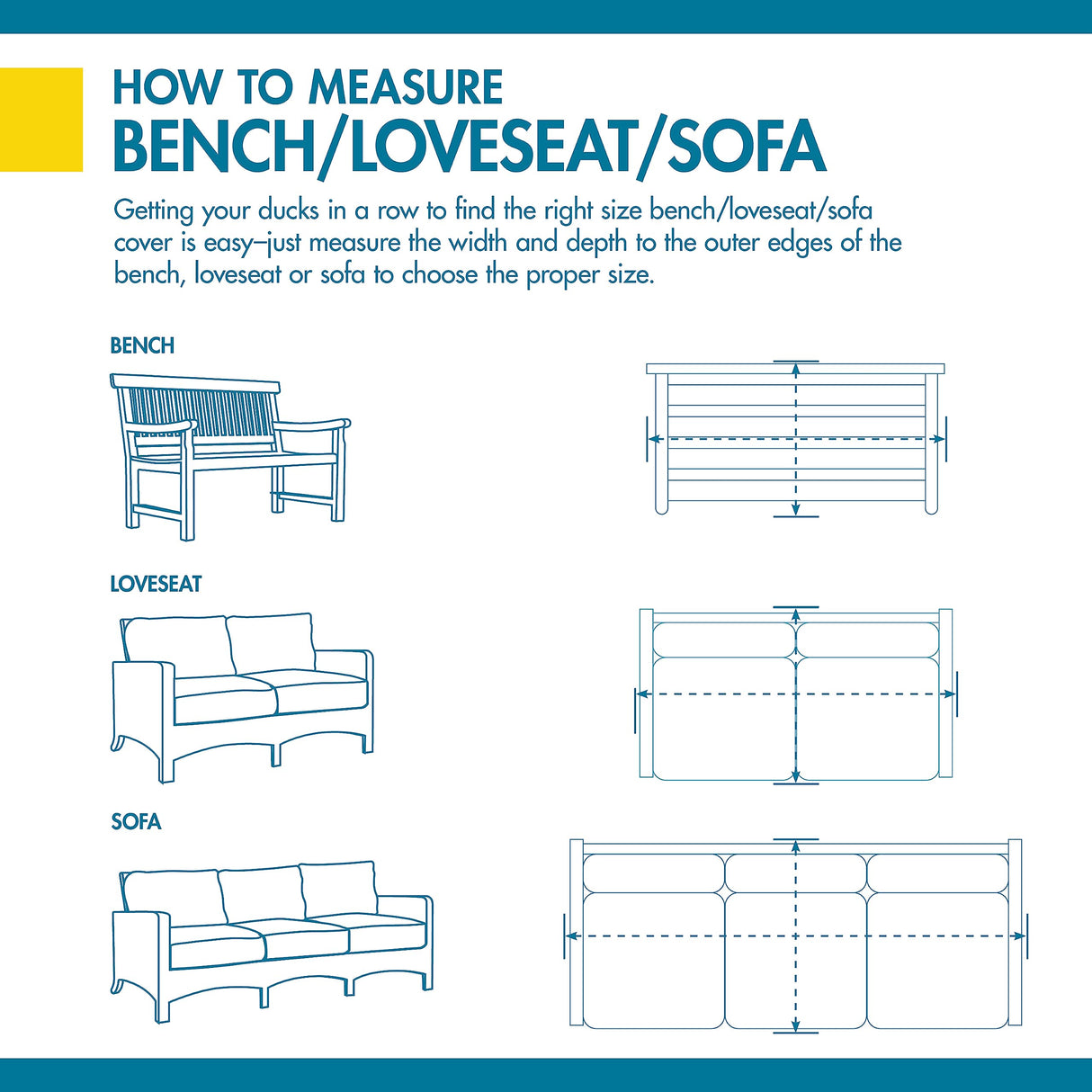 Duck Covers Ultimate Waterproof Patio Sofa Cover, Outdoor Couch Cover with All Weather Protection, Patio Furniture Covers with Attachment Strap, 79W x 37D x 35H inch, Outdoor Sofa Cover Duck Covers