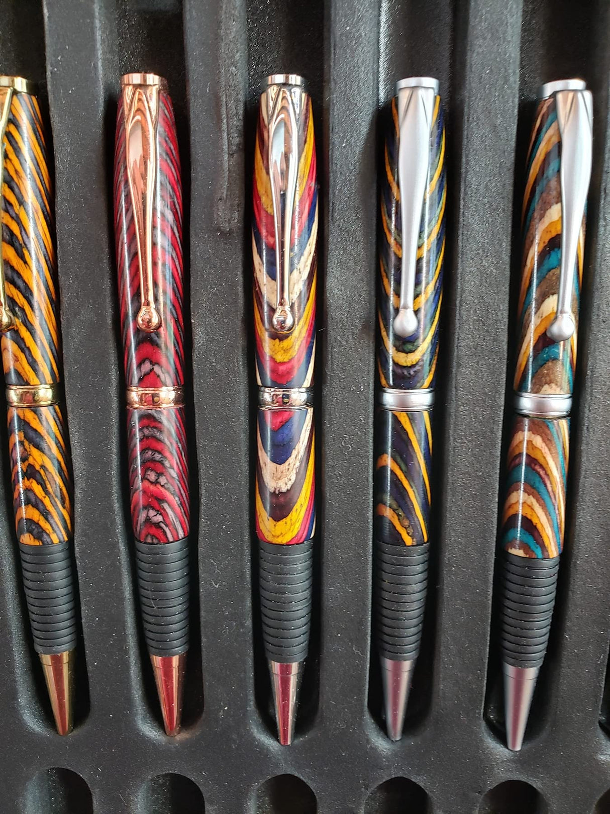 Penn State Industries PKEZLAM91 Color Grain Laminated Pre-drilled Mini Pen Blanks, 12pc. Combo Pack, 9/16" x 9/16" x 2-1/32" Penn State Industries