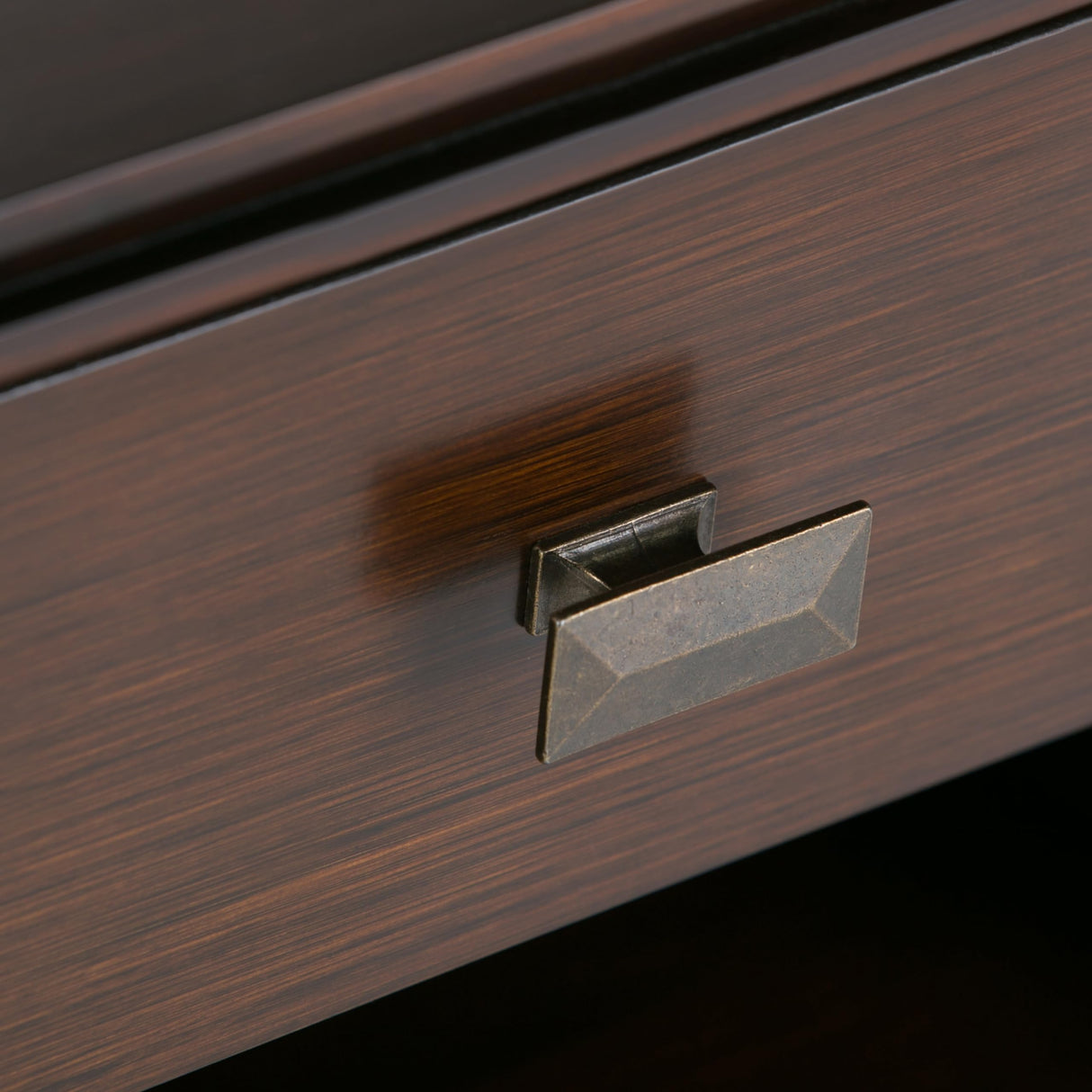 SIMPLIHOME Artisan 24 inches Wide Night Stand, Bedside table, Russet Brown SOLID WOOD, Rectangle, with Storage, 1 Drawer and 2 Shelves, For the Bedroom, Contemporary Modern SIMPLIHOME