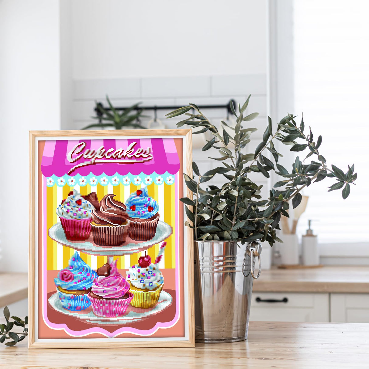 DIAMOND DOTZ Cup Cakes Diamond Painting Kits for Adults - Diamond Art Kits a Relaxing Creative Craft Kit with Dotz Gems 20x16 DIAMOND DOTZ