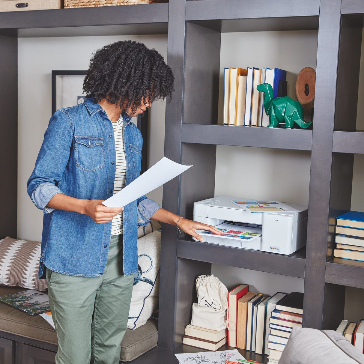 Brother MFC-J1205W INKvestment -Tank Wireless Multi-Function Color Inkjet Printer with Up to 1-Year in Box, White Brother