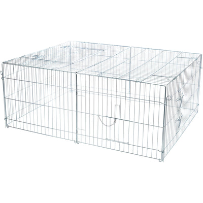 TRIXIE Rabbit Cage - 34 cu. ft., Outdoor Pen Extends Rabbit Hutch and Chicken Coops, Ideal for Small Animals, Bunny, Guinea Pigs, Chickens