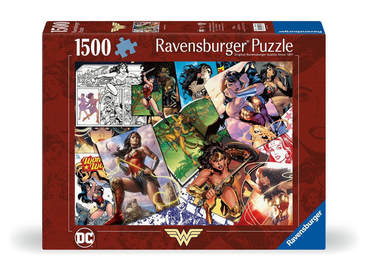 Ravensburger DC Wonder Woman 1500 Piece Jigsaw Puzzle for Adults - 12000437 - Handcrafted Tooling, Made in Germany, Every Piece Fits Together Perfectly Ravensburger