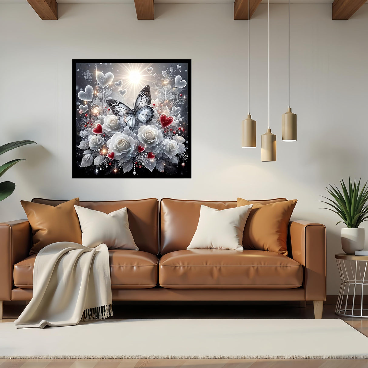 JYXSJYYD 5D DIY Insect Diamond Art Kits for Adults,Butterfly Diamond Paintings Kits for Beginners,Paint by Diamonds Dot Full Drill Gem Art Crafts,Home Wall Decoration 13.8x13.8 Inches. JYXSJYYD