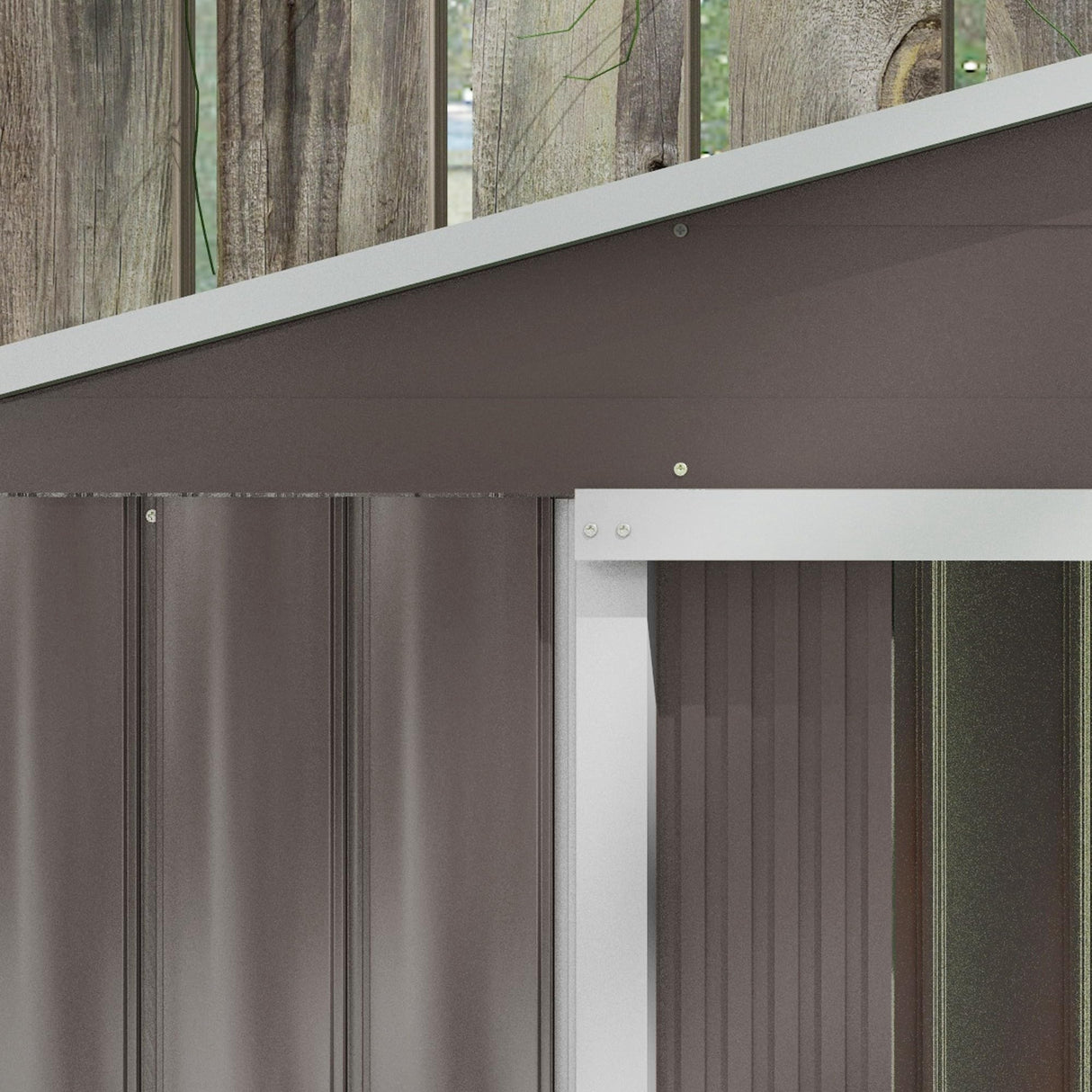 Outsunny 7' x 4' Outdoor Storage Shed, Garden Tool Metal Shed with Foundation Kit, Double Lockable Door, Air Vents and Sloping Roof, for Backyard, Patio, Lawn, Gray Outsunny