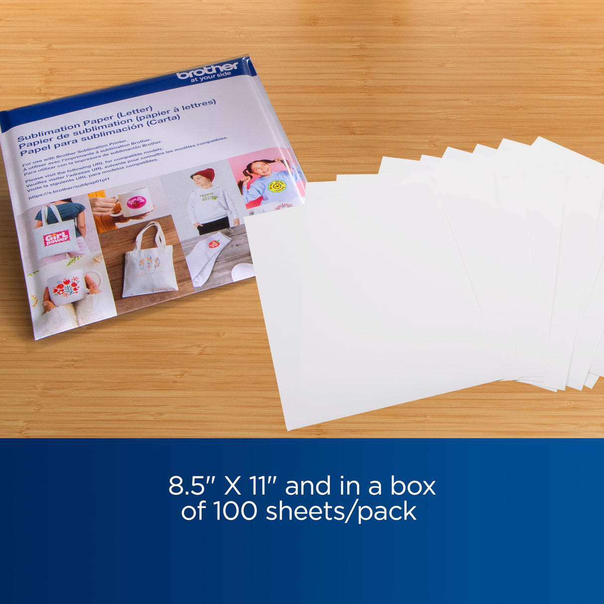 Brother Sublimation Paper Pack (100 Sheets), white Brother
