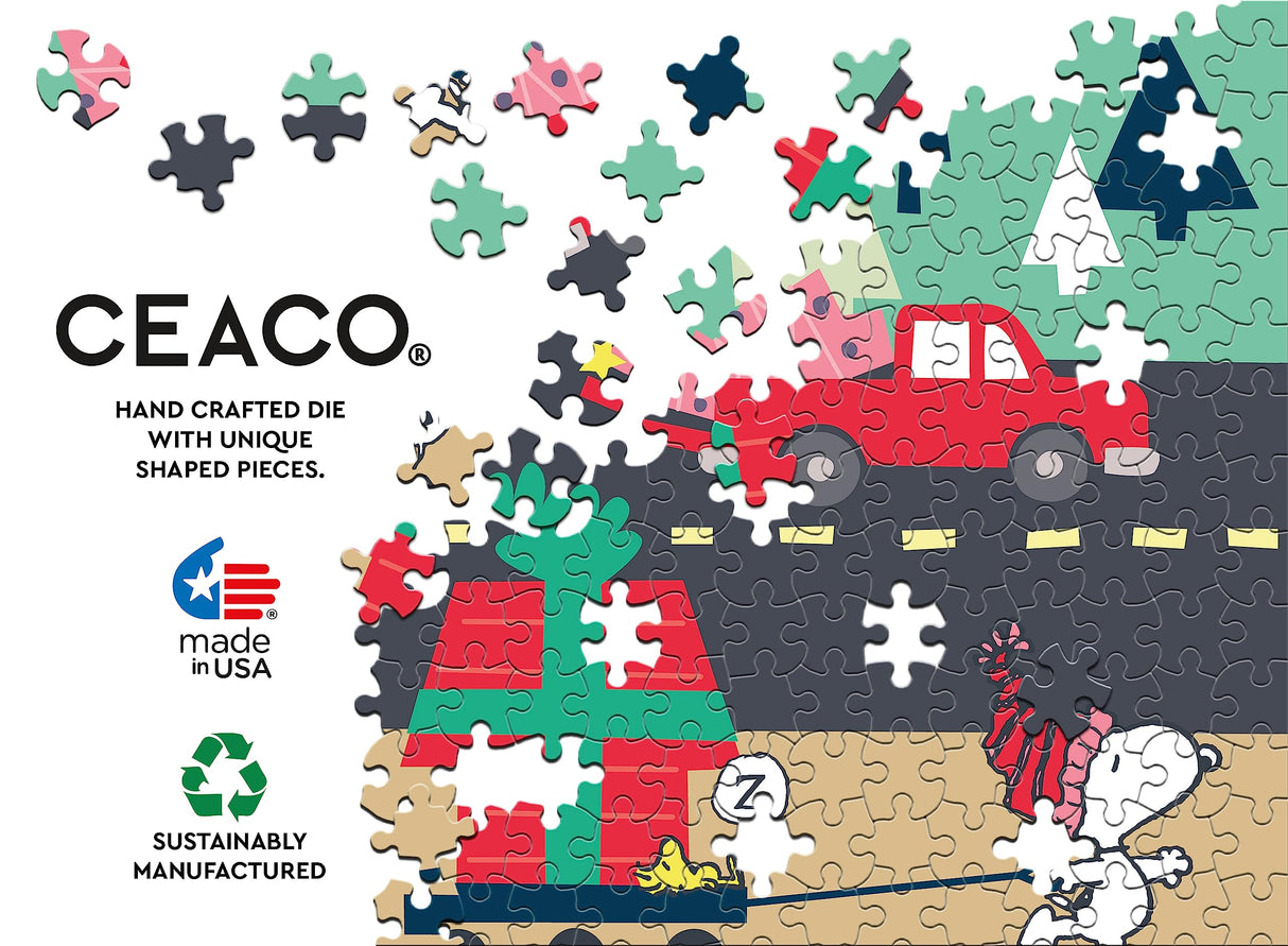 Ceaco - Peanuts Holiday - Peanuts Festive Fun - 100 Piece Jigsaw Puzzle Ceaco