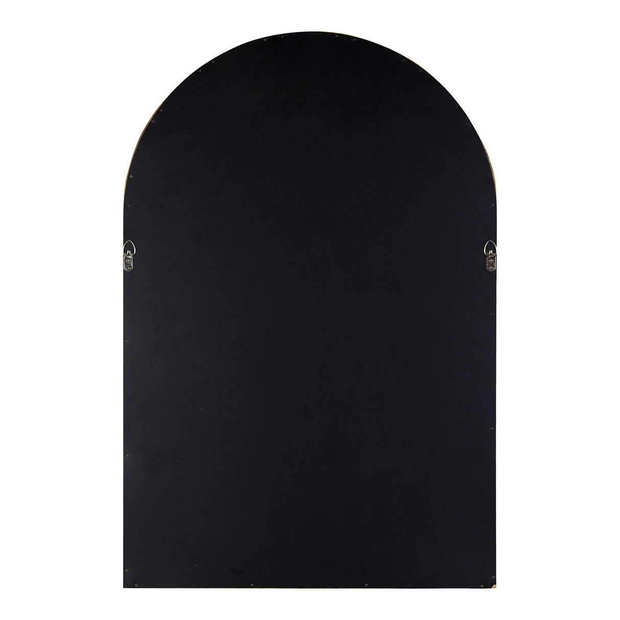 Kate and Laurel Hutton Rustic Modern Farmhouse Arch Mirror, 24" x 36", Natural Wood Finish Kate and Laurel