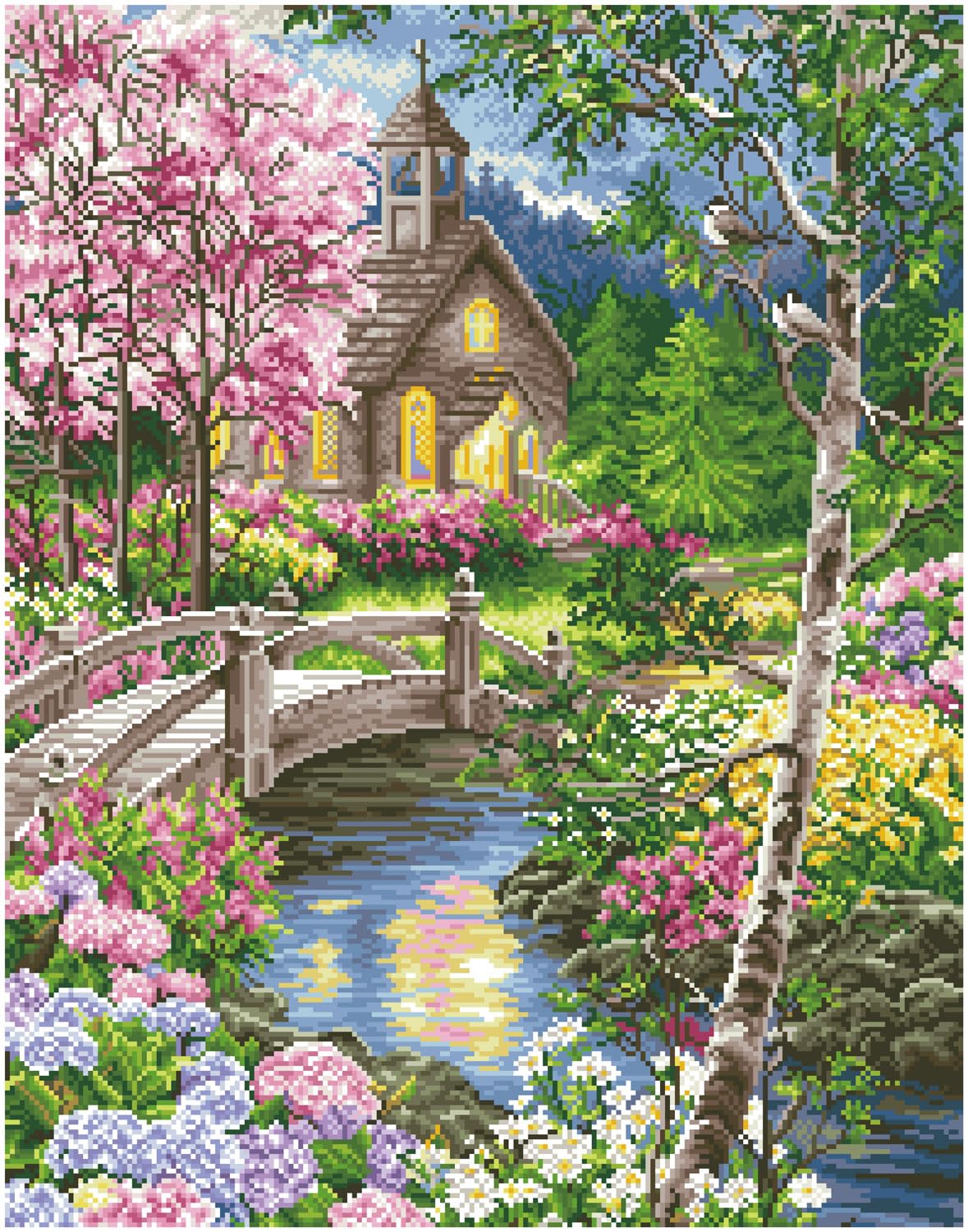 DIAMOND DOTZ Path to Worship Diamond Painting Kits for Adults - Diamond Art Kits a Relaxing Creative Craft Kit with Dotz Gems DIAMOND DOTZ